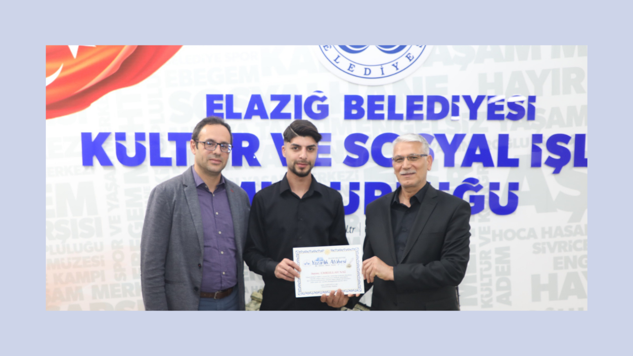 Elazığ Belediyesi Yazarlık Atölyesi’nde Sertifika Töreni